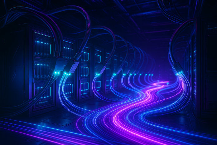 Fiber optic data center with 800G networking