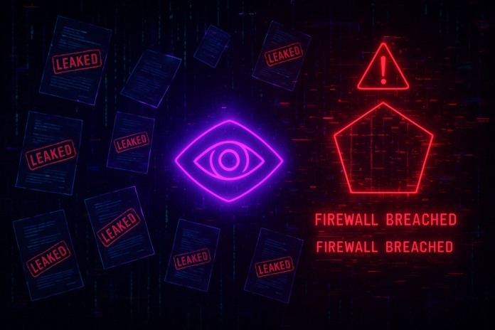 Cypherpunk data breach with leaked documents, AI eye, Pentagon firewall