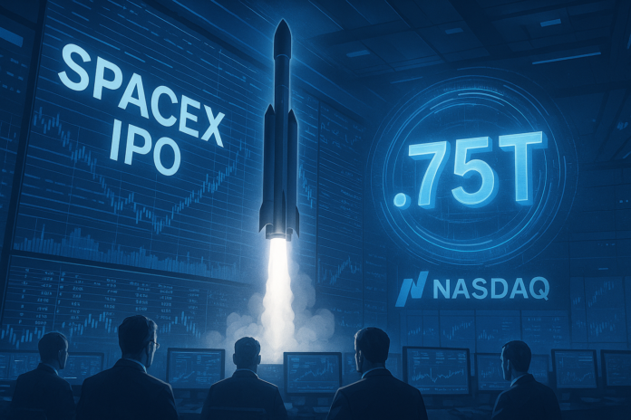 SpaceX Eyes a $1.75T Nasdaq Debut — What Finance and Tech Desks Need to Know
