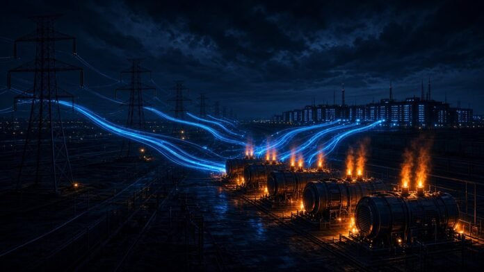 DOE Emergency Order Lets PJM Call on Backup Generation Backup generators firing up beside power lines feeding distant data centres