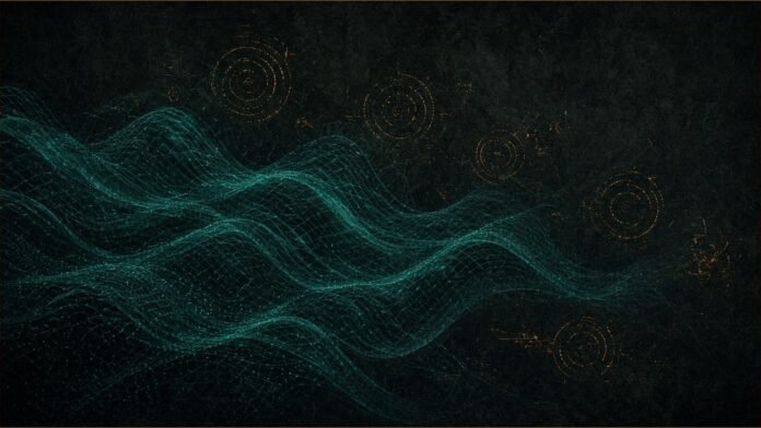 OpenAI Expands Misalignment Monitoring After Breach | TSN Illustration of amber scanning rings watching over flowing teal signal waves.