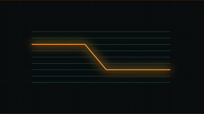 PsiQuantum Unveils Optical Circuit Switch for AI | TSN Illustration of parallel teal lines with an amber line switching from one track to another.