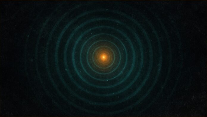 Sky-Watch RQ-35 Picked for NATO NSPA Framework | TSN Illustration of teal rings expanding outward from a glowing amber point.